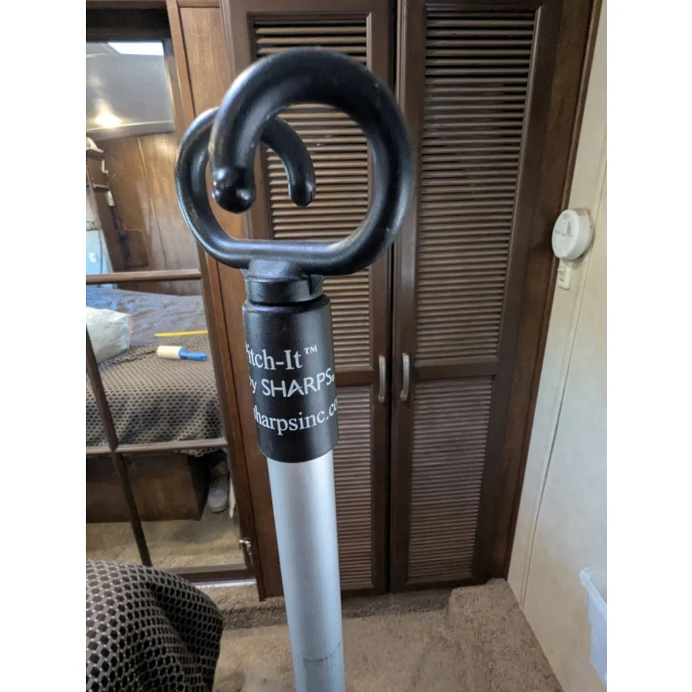 SHARPS Pitch-It Tripod IV Pole Silver Black Collapsilible